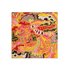 Fantasy Psychedelic Surrealism Trippy Satin Bandana Scarf 22  X 22  by Modalart