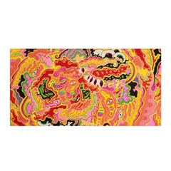 Fantasy Psychedelic Surrealism Trippy Satin Wrap 35  X 70  by Modalart