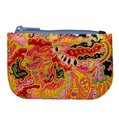 Fantasy Psychedelic Surrealism Trippy Large Coin Purse by Modalart