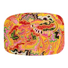 Fantasy Psychedelic Surrealism Trippy Mini Square Pill Box by Modalart