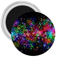 Psychedelic Bubbles Abstract 3  Magnets by Modalart