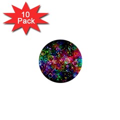 Psychedelic Bubbles Abstract 1  Mini Buttons (10 Pack) 