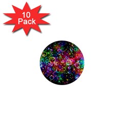 Psychedelic Bubbles Abstract 1  Mini Magnet (10 Pack) 