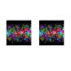 Psychedelic Bubbles Abstract Cufflinks (square) by Modalart