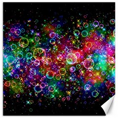 Psychedelic Bubbles Abstract Canvas 20  X 20  by Modalart