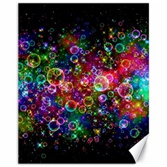 Psychedelic Bubbles Abstract Canvas 11  X 14  by Modalart