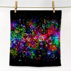 Psychedelic Bubbles Abstract Face Towel by Modalart