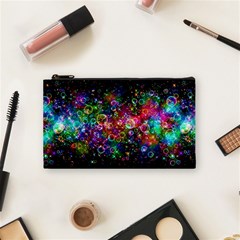 Psychedelic Bubbles Abstract Cosmetic Bag (small) by Modalart