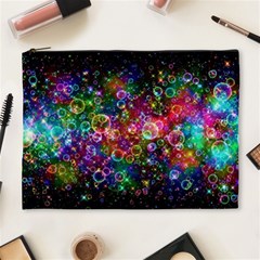 Psychedelic Bubbles Abstract Cosmetic Bag (xl) by Modalart