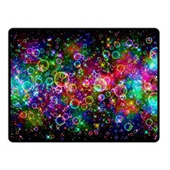 Psychedelic Bubbles Abstract Fleece Blanket (small) by Modalart