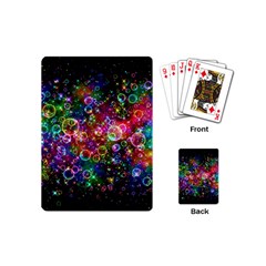 Psychedelic Bubbles Abstract Playing Cards Single Design (mini) by Modalart