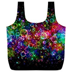 Psychedelic Bubbles Abstract Full Print Recycle Bag (xxxl) by Modalart