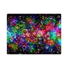 Psychedelic Bubbles Abstract Premium Plush Fleece Blanket (mini) by Modalart