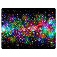 Psychedelic Bubbles Abstract Two Sides Premium Plush Fleece Blanket (extra Small) by Modalart