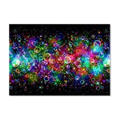 Psychedelic Bubbles Abstract Crystal Sticker (a4) by Modalart