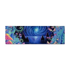 Psychedelic Mushrooms Psicodelia Dream Blue Sticker (bumper) by Modalart