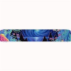 Psychedelic Mushrooms Psicodelia Dream Blue Small Bar Mat by Modalart