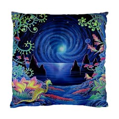 Psychedelic Mushrooms Psicodelia Dream Blue Standard Cushion Case (two Sides) by Modalart