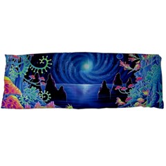 Psychedelic Mushrooms Psicodelia Dream Blue Body Pillow Case (dakimakura) by Modalart