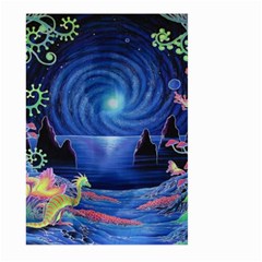 Psychedelic Mushrooms Psicodelia Dream Blue Large Garden Flag (two Sides) by Modalart