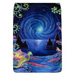 Psychedelic Mushrooms Psicodelia Dream Blue Removable Flap Cover (l) by Modalart