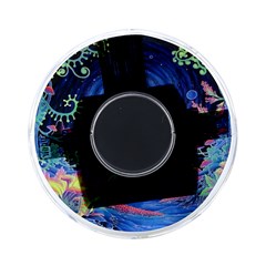 Psychedelic Mushrooms Psicodelia Dream Blue On-the-go Memory Card Reader