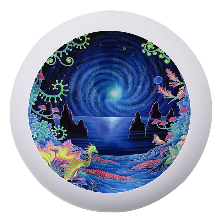 Psychedelic Mushrooms Psicodelia Dream Blue Dento Box with Mirror