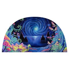 Psychedelic Mushrooms Psicodelia Dream Blue Anti Scalding Pot Cap by Modalart