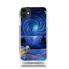 Psychedelic Mushrooms Psicodelia Dream Blue Iphone 11 Tpu Uv Print Case by Modalart