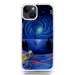 Psychedelic Mushrooms Psicodelia Dream Blue Iphone 14 Tpu Uv Print Case by Modalart