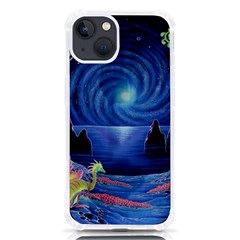 Psychedelic Mushrooms Psicodelia Dream Blue Iphone 13 Tpu Uv Print Case by Modalart