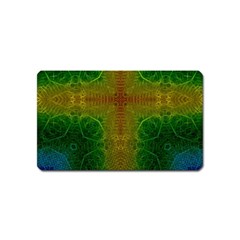 Psychedelic Screen Trippy Magnet (name Card) by Modalart