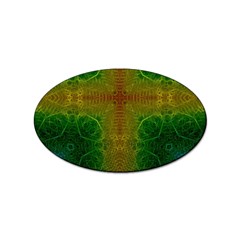 Psychedelic Screen Trippy Sticker Oval (10 Pack) by Modalart