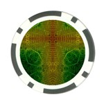 Psychedelic Screen Trippy Poker Chip Card Guard Front