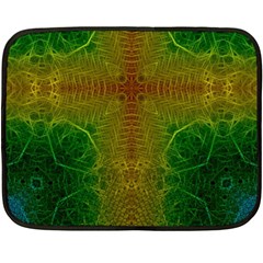 Psychedelic Screen Trippy Fleece Blanket (mini) by Modalart