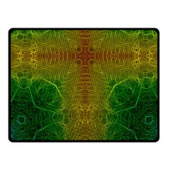 Psychedelic Screen Trippy Fleece Blanket (small) by Modalart