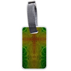 Psychedelic Screen Trippy Luggage Tag (one Side) by Modalart