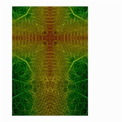 Psychedelic Screen Trippy Small Garden Flag (two Sides) by Modalart