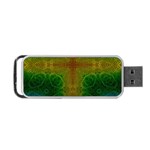 Psychedelic Screen Trippy Portable USB Flash (One Side) Front