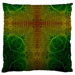 Psychedelic Screen Trippy Standard Premium Plush Fleece Cushion Case (one Side) by Modalart