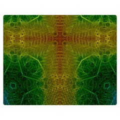 Psychedelic Screen Trippy Two Sides Premium Plush Fleece Blanket (medium) by Modalart