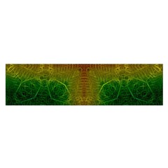 Psychedelic Screen Trippy Oblong Satin Scarf (16  X 60 ) by Modalart