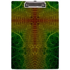 Psychedelic Screen Trippy A4 Acrylic Clipboard by Modalart