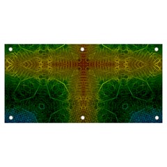 Psychedelic Screen Trippy Banner And Sign 6  X 3  by Modalart