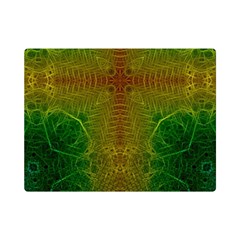 Psychedelic Screen Trippy Premium Plush Fleece Blanket (mini) by Modalart