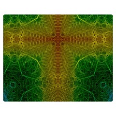 Psychedelic Screen Trippy Premium Plush Fleece Blanket (medium) by Modalart