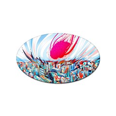 Artistic Psychedelic Art Sticker Oval (10 Pack) by Modalart