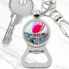 Artistic Psychedelic Art Bottle Opener Key Chain by Modalart