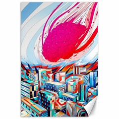 Artistic Psychedelic Art Canvas 24  X 36  by Modalart