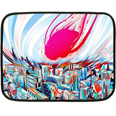 Artistic Psychedelic Art Fleece Blanket (mini) by Modalart